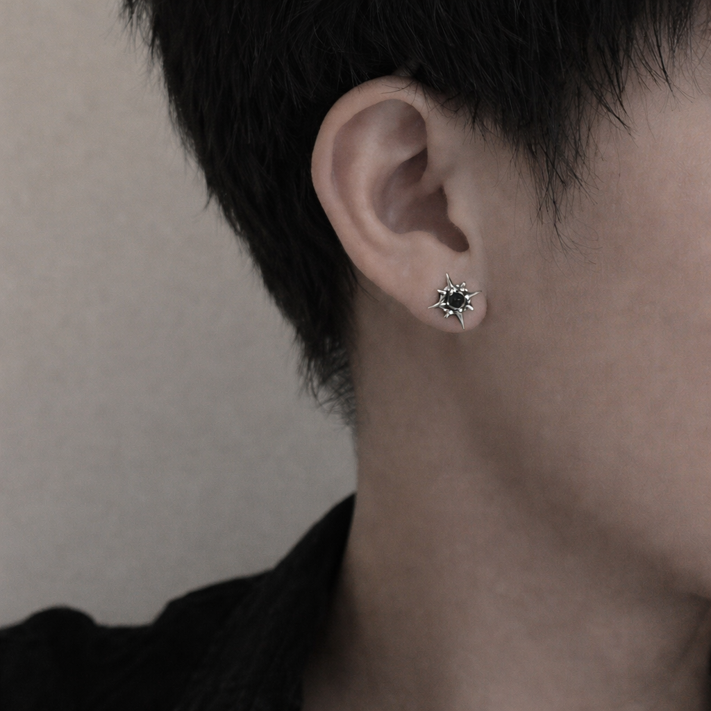 Noir Star Studs